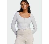 Cardigan a coste Seasonal Essentials Light Grey Heather 2XL