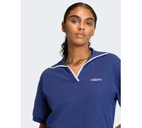 Adidas Polo Seasonal Essentials Colorpop con grafica ricamata Blu scuro/bianco S