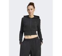 adidas performance - Seasonal Essentials - Top sportivo nero in spugna con zip 2XL