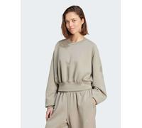 adidas Performance - Soft Lux - Felpa ampia argento ciottolo L