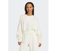 adidas Performance - Soft Lux - Felpa ampia bianco sporco 2XS