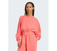 adidas performance - Soft Lux - Felpa ampia color semi turbo-Rosso 2XL