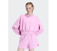 adidas Performance - Soft Lux - Felpa ampia rosa 2XS