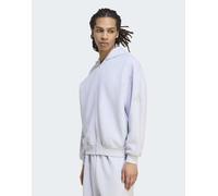 adidas performance - Soft Lux - Felpa con cappuccio e zip grigio mélange chiaro 3XL