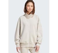 adidas Performance - Soft Lux - Top ampio beige con zip-Neutro XL