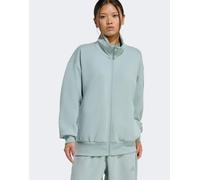 adidas Performance - Soft Lux - Top ampio salvia wonder con zip-Verde S