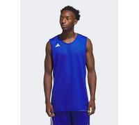 adidas Performance - Speed Aeroready - Maglia da basket da 3 g double-face color blu reale e bianco L