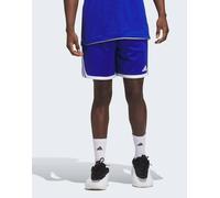 adidas Performance - Speed Aeroready - Pantaloncini da basket da 3 g double-face color blu reale/bianco XS