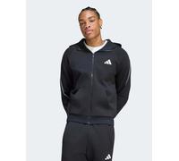 adidas performance - Stadium - Felpa con cappuccio e zip nera con logo piccolo-Nero 2XL Short