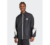 adidas Performance - Stadium - Giacca sportiva nera / bianco sporco-Nero XL