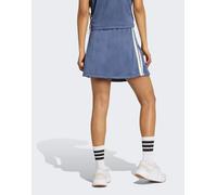 adidas Performance - Stadium - Gonna da tennis in jacquard color inchiostro preloved con 3 strisce bianco sporco-Blu 2XL