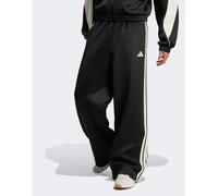 adidas Performance - Stadium - Pantaloni sportivi neri / bianco sporco con 3 strisce-Nero M