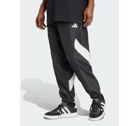 adidas Performance - Stadium - Pantaloni sportivi neri/bianco sporco-Nero L
