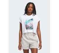 adidas performance - Summer romance - T-shirt bianca con grafica-Bianco 2XS