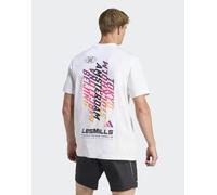 adidas performance - T-Shirt bianca con grafica tour di Lesmills-Bianco S