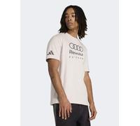 adidas performance - T-shirt con grafica "Audi Formula One Team" color gesso perlato-Grigio XS