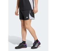 adidas Performance - Tech Apparel Climacool - Pantaloncini color block neri e argento halo-Nero XS 7in