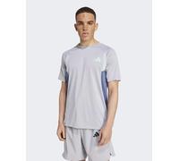 adidas Performance - Tech Apparel - Maglietta colorblock argento aureola S