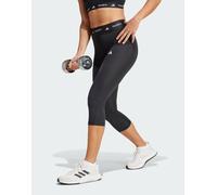 adidas Donna Techfit Capri Leggings Tights, BLACK, L