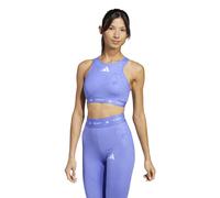 Reggiseno sportivo Techfit Medium-Support High-Neck Print Semi Cobalt Blue XS (E-G)