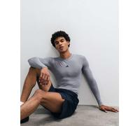 adidas Performance - Techfit - Top a maniche lunghe da allenamento compressiva grigio XL