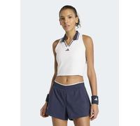 adidas Performance - Tennis Climacool - Crop top senza maniche corto bianco L