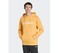 Felpa con cappuccio adidas Terrex Multi Large Logo arancione - L