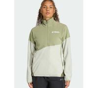 adidas performance - Terrex multi climawarm - Anorak in pile verde tenda/verde halo XS