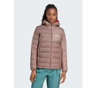 adidas performance - Terrex Multi Climawarm - Piumino leggero con cappuccio color earth strata / marrone trace-Verde XS