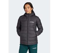 adidas Donna Terrex Multi Light Down CLIMAWARM Hooded Jacket, Black, L