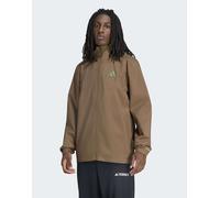 adidas performance Terrex multi essentials 2 layer - Giacca impermeabile marrone ossido 2XL