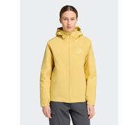 adidas performance - Terrex Multi Essentials Climaproof - Giacca con cappuccio isolante color pirite-Giallo XS