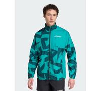 Adidas Terrex Multi Printed Windbreaker Verde,Blu S Uomo