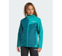 adidas Performance - Terrex Multi Rain.RDY - Giacca 2,5 l color verde mystery /verde-azzurro puro S