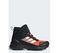 Adidas Uomo Terrex Skychaser AX5 Mid Gore-Tex Climawarm+ Hiking Shoes, Core Black/Silver Met./Semi Impact Orange, 42 EU