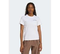 adidas performance - Terrex - T-shirt bianca/grigio three con grafica-Bianco S