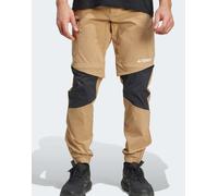 adidas Performance - Terrex Utilitas - Pantaloni da hiking color cartone con zip-Marrone XS
