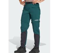 adidas Performance - Terrex Utilitas - Pantaloni da hiking color edera aurora con zip-Verde 52