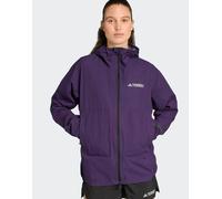 Giacca con cappuccio adidas Terrex Xperior 2.5 Layer Light CLIMAPROOF azzurro turchese donna - XL