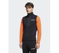 adidas Performance - Terrex Xperior - Giacca smanicata softshell per lo sci di fondo nera-Nero S