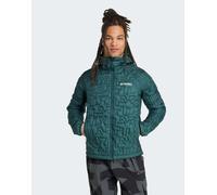 adidas performance - Terrex Xperior Primaloft - Giacca isolante ampia imbottita con cappuccio color edera aurora-Verde S