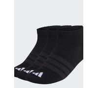 adidas Performance - Thin&light Essentials - Confezione da 3 paia di calzini corti neri, neri e bianchi-Nero 34-36