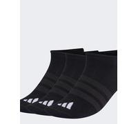 adidas Mixte THIN&LIGHT SPORTSWEAR NO SHOW SOCKS 3 PAIR PACK, black/black/white, 10.5-12.5
