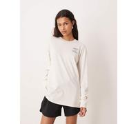 adidas performance - Three Stripe Studios - Top a maniche lunghe bianco M