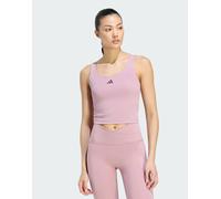 adidas performance Three Stripes Studios all me canotta con sostegno leggero rosa chiaro-Viola S
