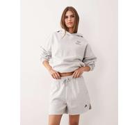 adidas Performance - Three Stripes Studios - Pantaloncini grigi in jersey-Grigio XS