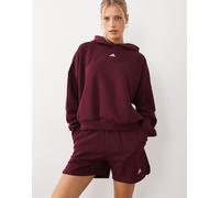adidas Performance - Three Stripes Studios - Pantaloncini in jersey bordeaux e rosa-Rosso XL