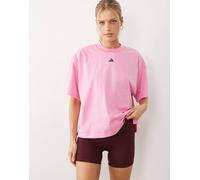 adidas 3 Stripes Studio All Me Booty Short Leggings Women Shorts XS-5" Rosso scuro