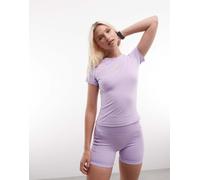 adidas Performance - Three Stripes Studios - T-shirt baby viola L