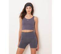 adidas Performance - Three Stripes Studios - Top senza maniche blu ardesia-Blu navy L